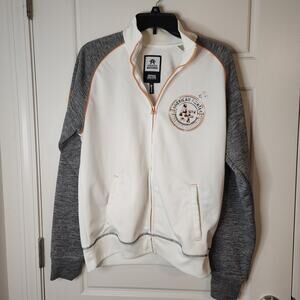 American Fighter Hoodie Mens Medium Spellout Back Eagle Full Zip Jacket Athletic